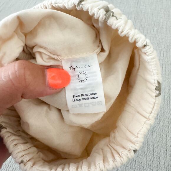 Rylee + Cru Cream + Tan Star Print Cotton Bloomer Bottom - 3 to 6 Months - Picture 3 of 5